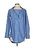 L.A.M.B. Blue 3/4 Sleeve Blouse Size 0 - photo 1