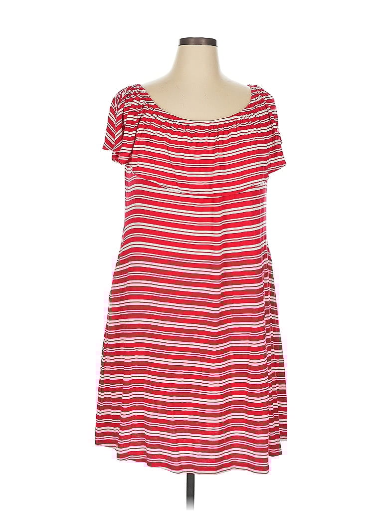 Pre-owned Lane Bryant Casual Dress In Red