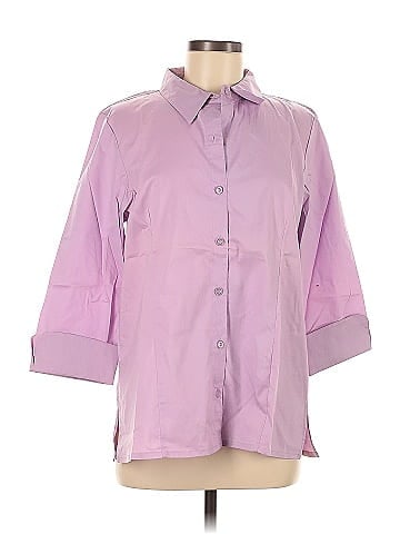 Denim Co 3/4 Sleeve Button-Down Shirt (view 1)