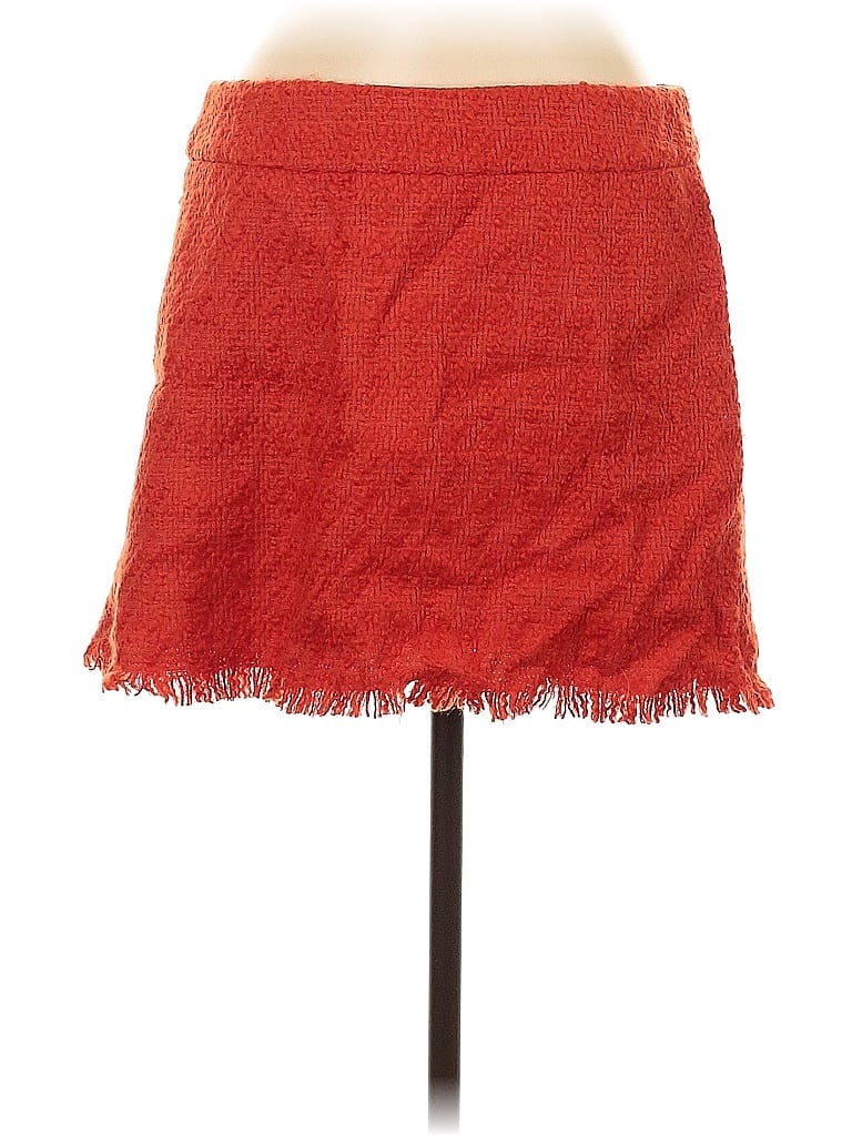 Pre-owned Assorted Brands Wool Skirt In Red
