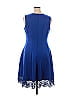 Donna Ricco Blue Cocktail Dress Size 16 - photo 2