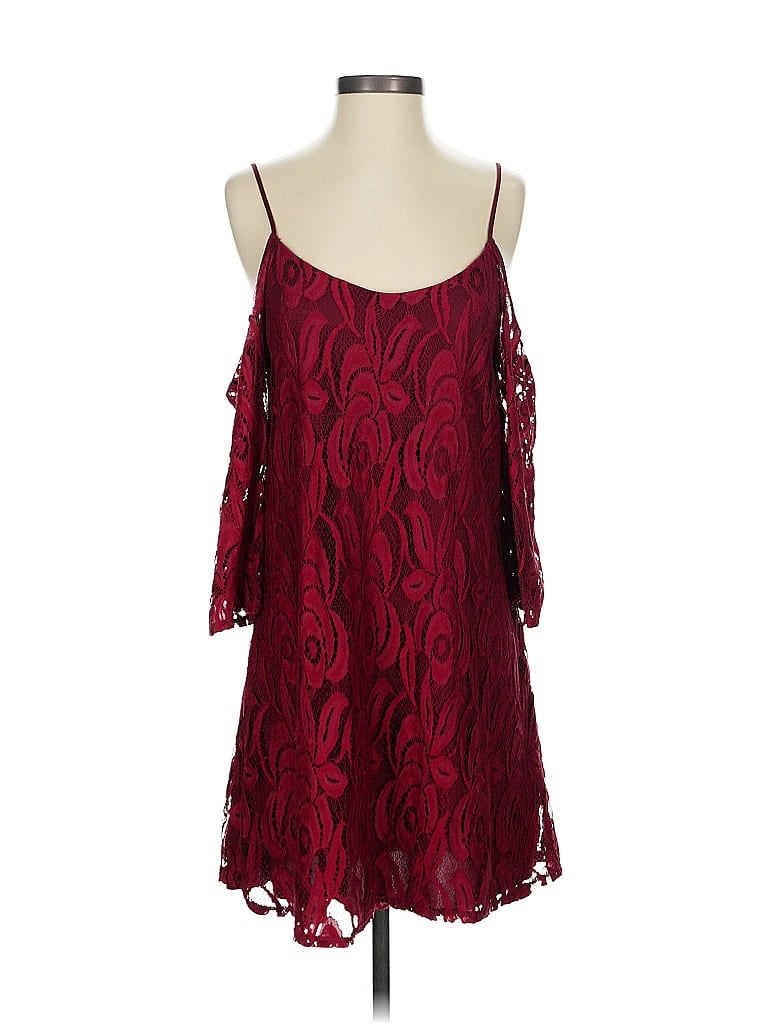 Pre-owned Mi Ami Cocktail Dress In Burgundy