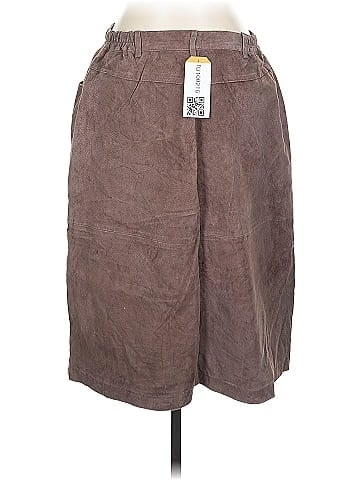 Denim Co Brown Suede Skirt (view 2)