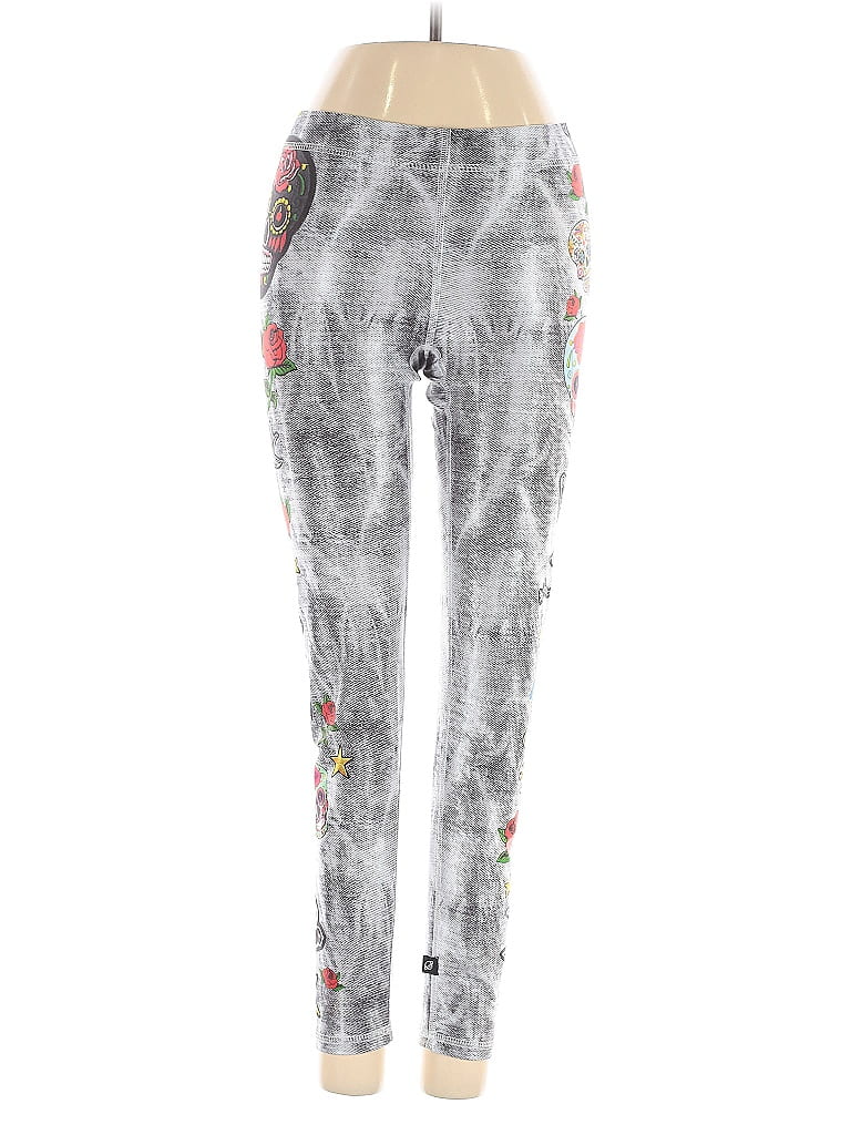 Terez Graphic Gray Casual Pants Size S - photo 1
