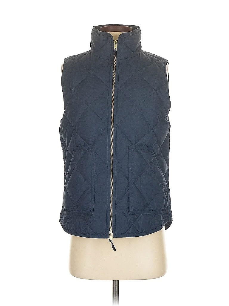 Pre-owned J.crew Factory Store Vest In Blue