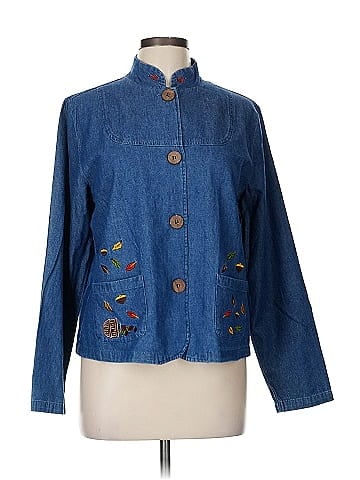Breckenridge Classic Blue Denim Jacket Embroidered (view 1)