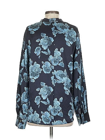 Vince. Long Sleeve Silk Top (view 2)