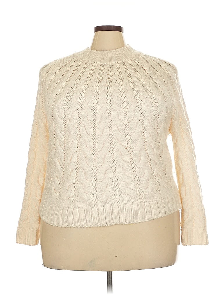 LA MAILLE SEZANE Paris Ivory Pullover Sweater Size 3X - photo 1