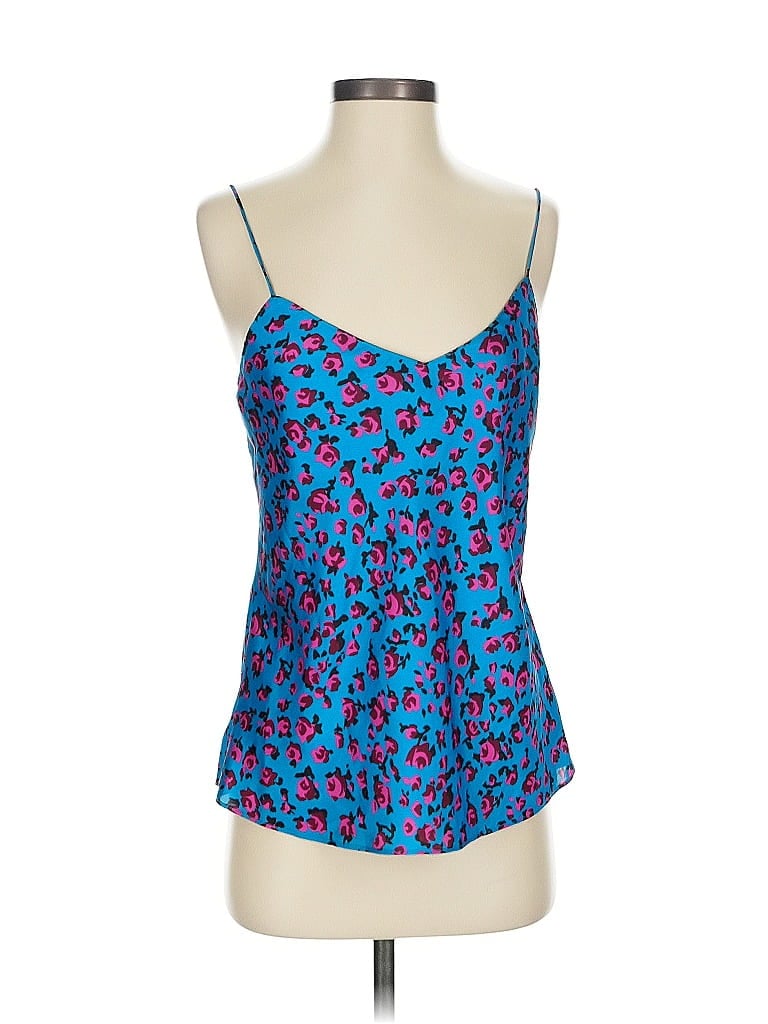 PAIGE Pre-owned Sleeveless Top Blue Sweetheart Neckline Tops