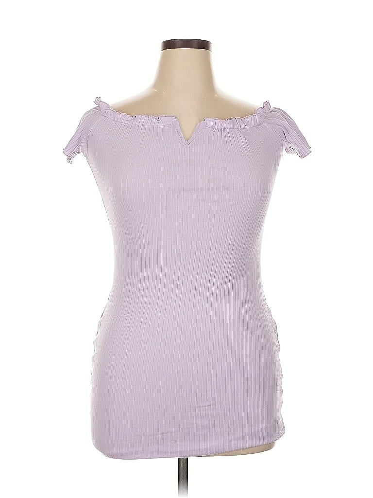 Pre-owned Shein Curve Casual Dress In Purple