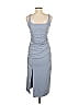 Halara Solid Gray Casual Dress Size M - photo 2