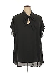 City Chic Short Sleeve Blouse