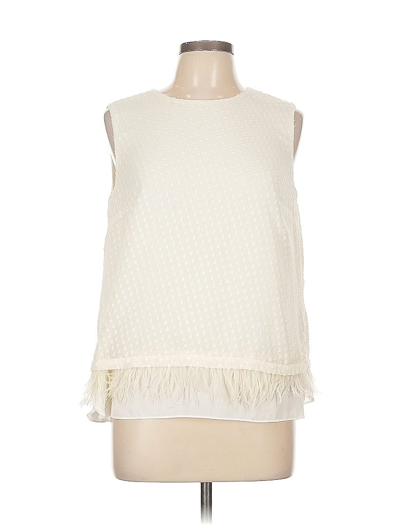 Pre-owned Sara Campbell Sleeveless Blouse In White