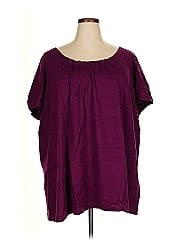 Woman Within Short Sleeve Blouse