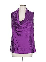 Three Dots Sleeveless Silk Top