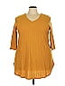 Honeyme Gold 3/4 Sleeve Top Size 3X - photo 1