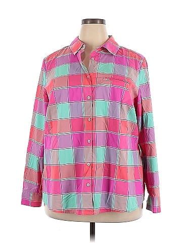 Foxcroft Long Sleeve Button-Down Shirt (view 1)