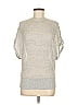 Mystree 100% Cotton Gray Short Sleeve Turtleneck Size M - photo 1