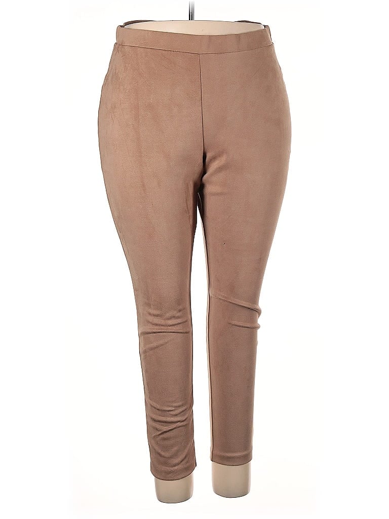 ELOQUII Brown Casual Pants Size 20 - photo 1