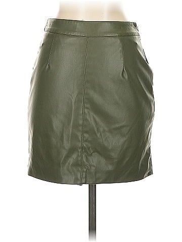 Nicholas Faux Leather Skirt (view 2)