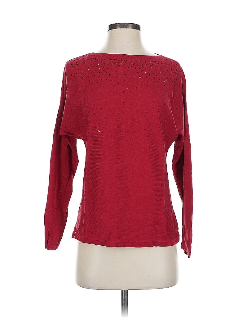 Pre-owned Chico's Pullover Sweater In Red