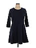 Daisy Fuentes Solid Blue Casual Dress Size XL - photo 1