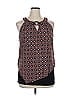 AB Studio 100% Polyester Black Sleeveless Blouse Size XL - photo 1
