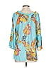 Spense Blue 3/4 Sleeve Blouse Size PL - photo 2
