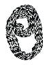 Unbranded Houndstooth Black Scarf One size - photo 1