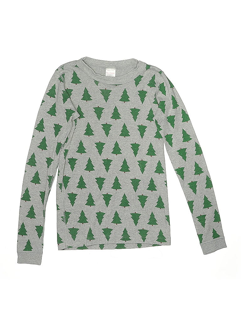 Hanna Andersson 100% Cotton Green Gray Long Sleeve T-Shirt Size 14 (big kids) - photo 1