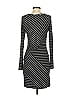 Mystree Stripes Gray Casual Dress Size S - photo 2