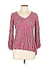 Escapada 100% Rayon Pink 3/4 Sleeve Blouse Size L - photo 1