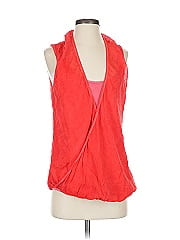 Dkny Jeans Sleeveless Silk Top