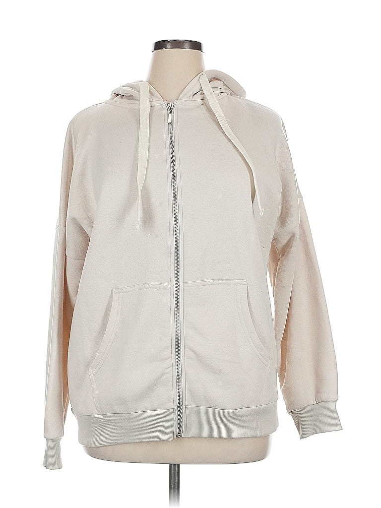 Zenana Half Snap Long Sleeve Hoodie with Kangaroo Pocket main image 1