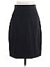 Theory Solid Black Wool Skirt Size 10 - photo 1