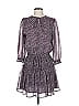 Pinch 100% Polyester Tweed Gray Purple Casual Dress Size S - photo 1