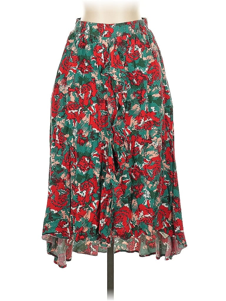 Porridge 100% Rayon Print Red Casual Skirt Size XS - photo 1