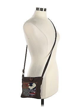 Fossil Plaid Green Blue Crossbody Bag One size