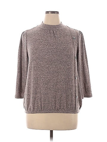 Adrienne Vittadini 3/4 Sleeve Top (view 1)