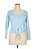 G by GUESS Blue Long Sleeve T-Shirt Size XL - photo 1