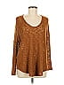 Lush Brown Pullover Sweater Size M - photo 1
