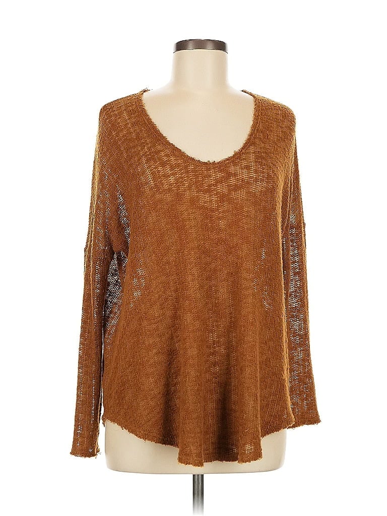 Lush Brown Pullover Sweater Size M - photo 1