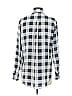 Equipment 100% Silk Checkered-gingham Gray Long Sleeve Silk Top Size S - photo 2