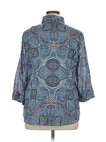 Croft & Barrow 3/4 Sleeve Button-Down Shirt (view 2)