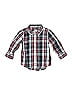 Polarn O. Pyret Plaid Blue Long Sleeve Button-Down Shirt 9-12 MO / 12 MO - photo 1