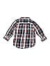 Polarn O. Pyret Plaid Blue Long Sleeve Button-Down Shirt 9-12 MO / 12 MO - photo 2