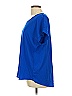 Pleione 100% Polyester Blue Short Sleeve Blouse Size L - photo 4