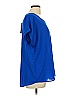 Pleione 100% Polyester Blue Short Sleeve Blouse Size L - photo 3