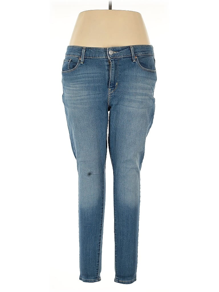 Levi Strauss Signature Hearts Blue Jeans Size 14 - photo 1