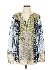 Hale Bob Long Sleeve Silk Top